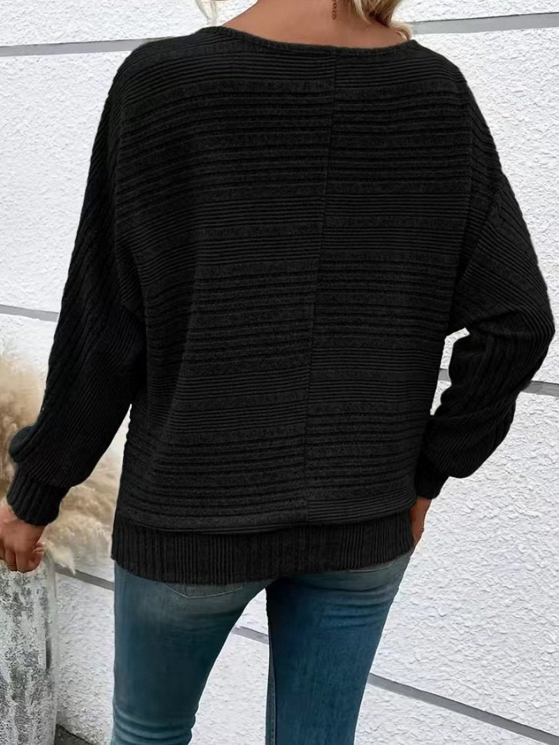 Women's Long Sleeve T-shirt Spring/Fall Green Plain Split Joint Crew Neck Daily Going Out Casual Top