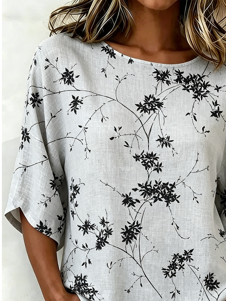 Botanical Pattern Vintage Shirt