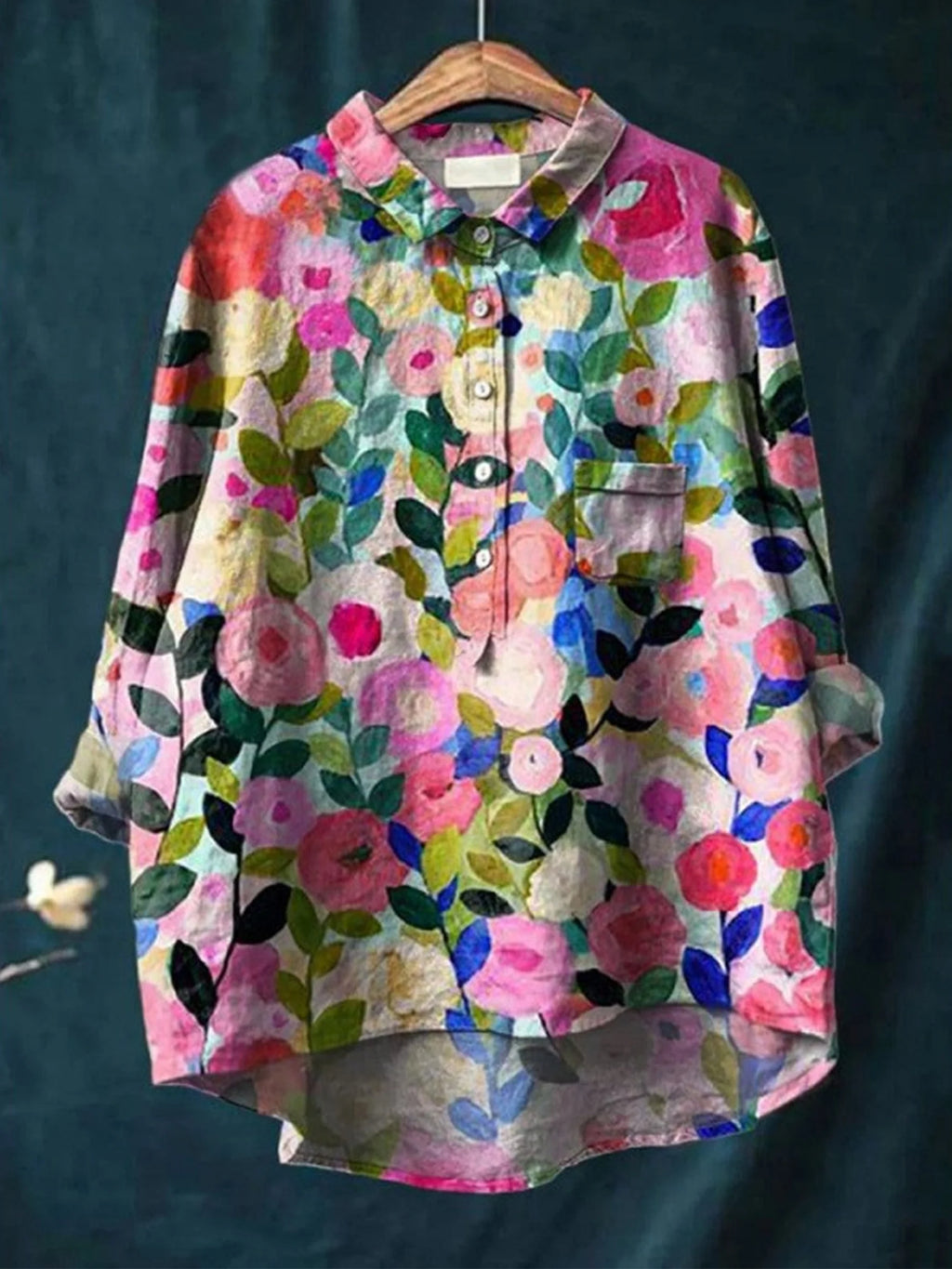 Floral Pattern Casual Shirt