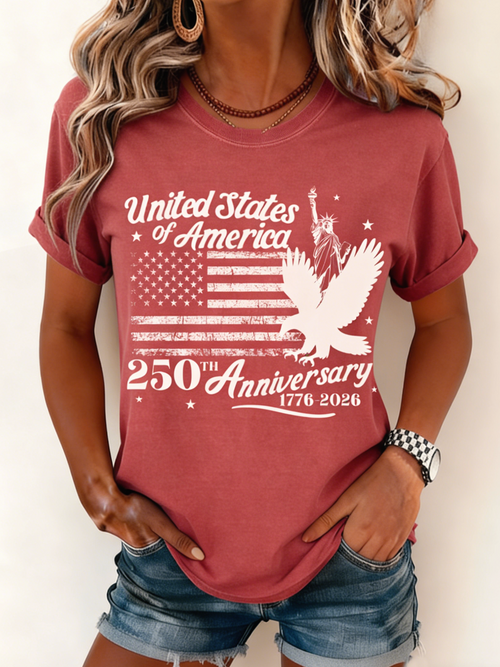 250th anniversary Casual Crew Neck T-Shirt