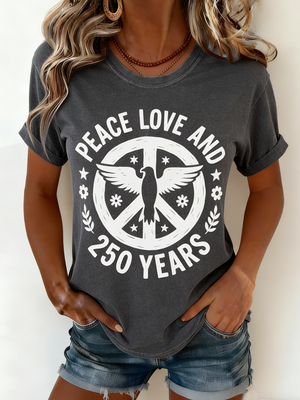 Vintage Cotton Crew Neck T-Shirt