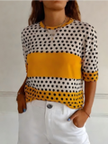 Casual Long Sleeve Round Neck T-Shirt