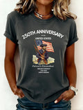 Vintage Independence Day Loose T-Shirt