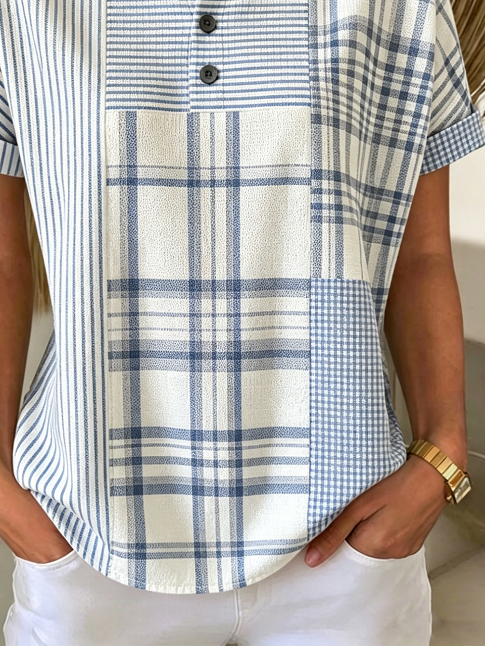 Striped Vintage Others Loose T-Shirt