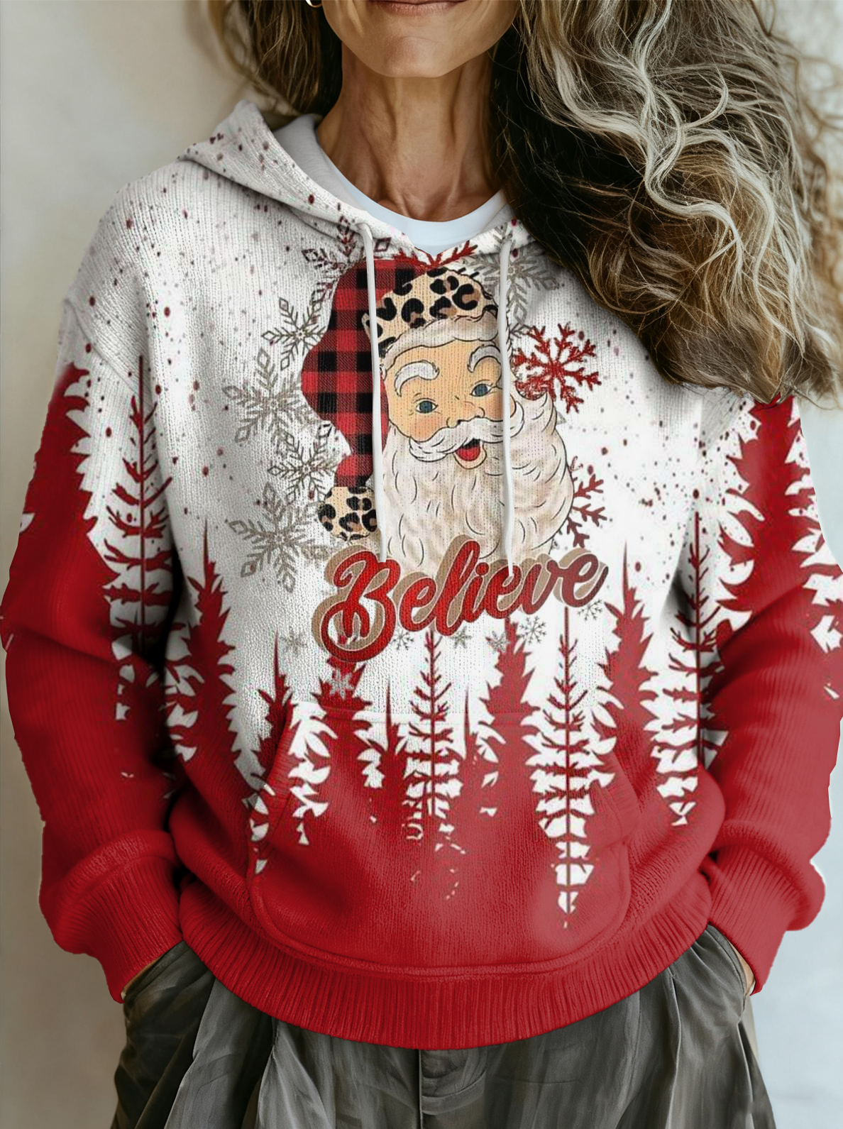 Christmas Hoodie Ethnic Loose Sweater