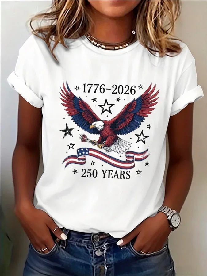 Women's Short Sleeve T-shirt Summer White Text Letters Printing Jersey Crew Neck Daily Going Out Casual Top