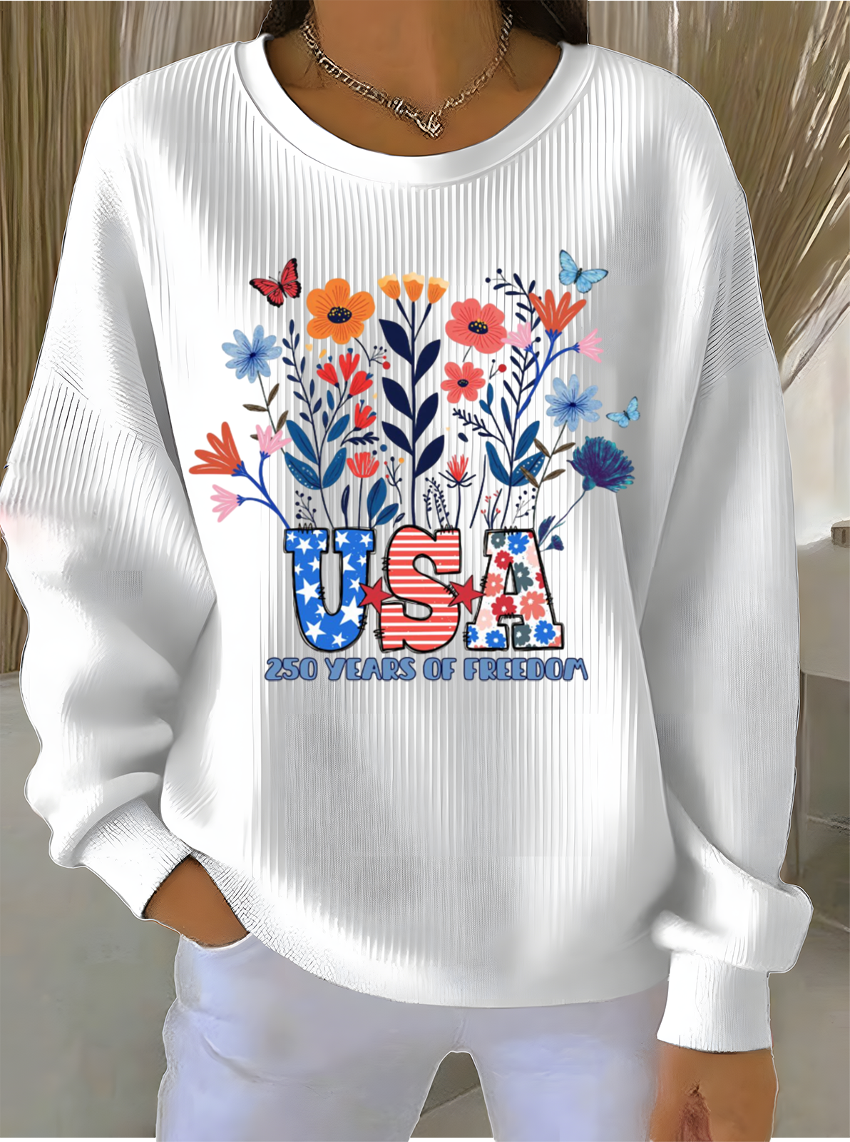 Others Casual Loose Sweatshirt