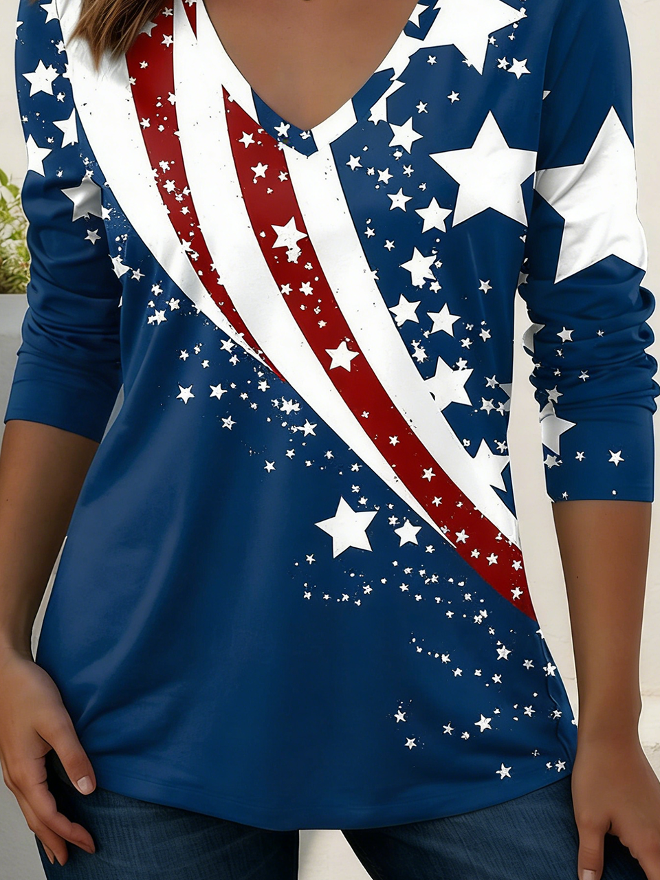 Vintage Cotton Independence Day T-Shirt