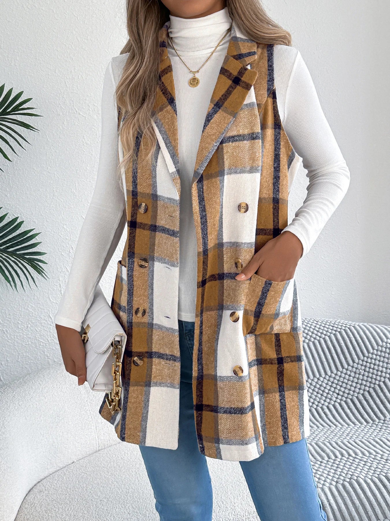 Geometric Casual Vest