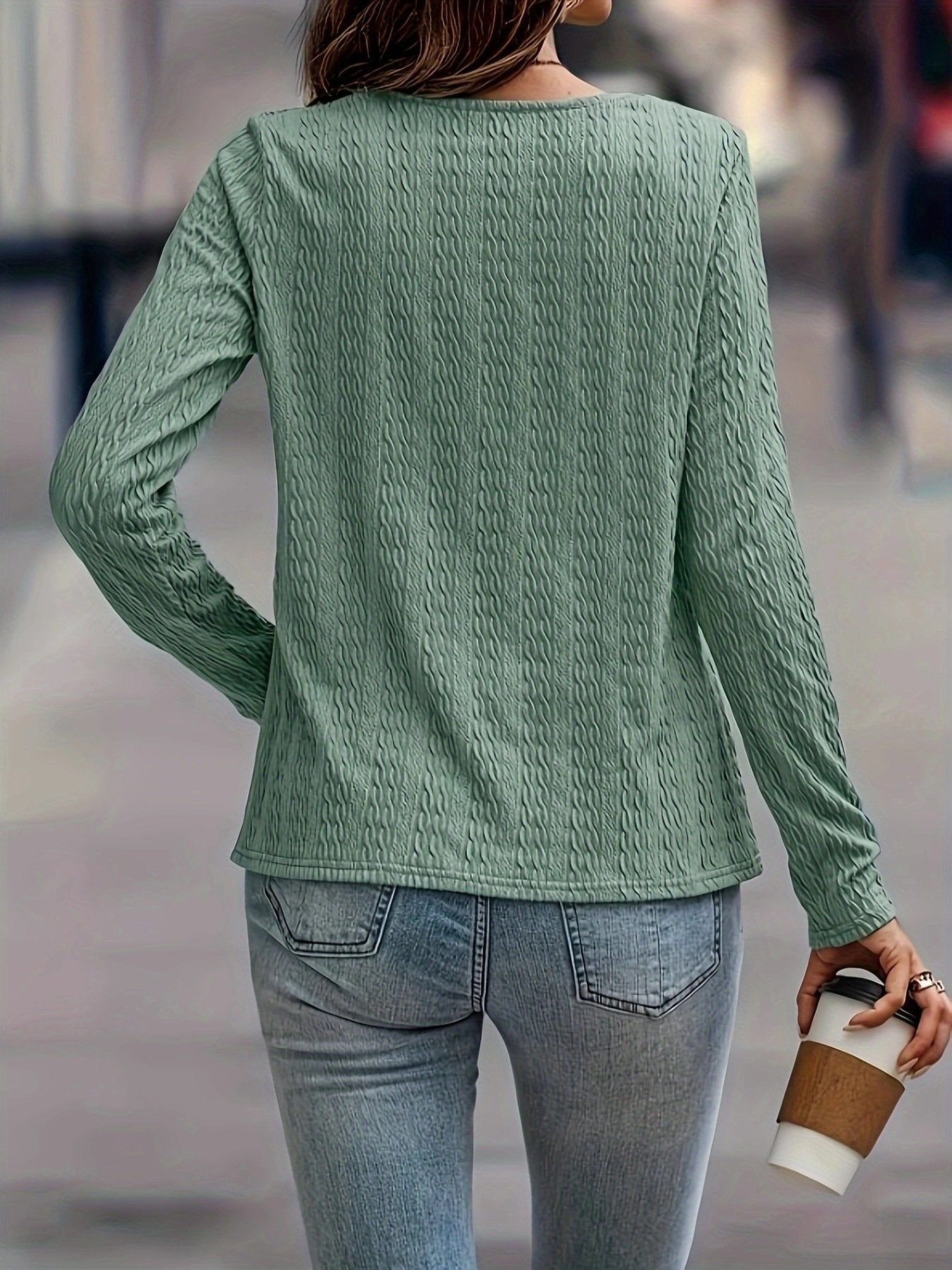 Elegant Plain Crew Neck Regular Fit T-Shirt