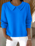 Shawl Collar Casual Cotton Sweater