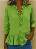 Others Casual Linen Blend Plain Shirt