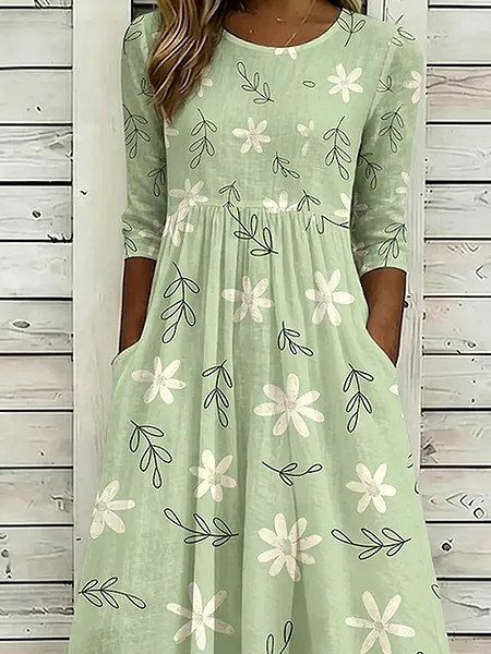 Others Elegant Loose Dress With No