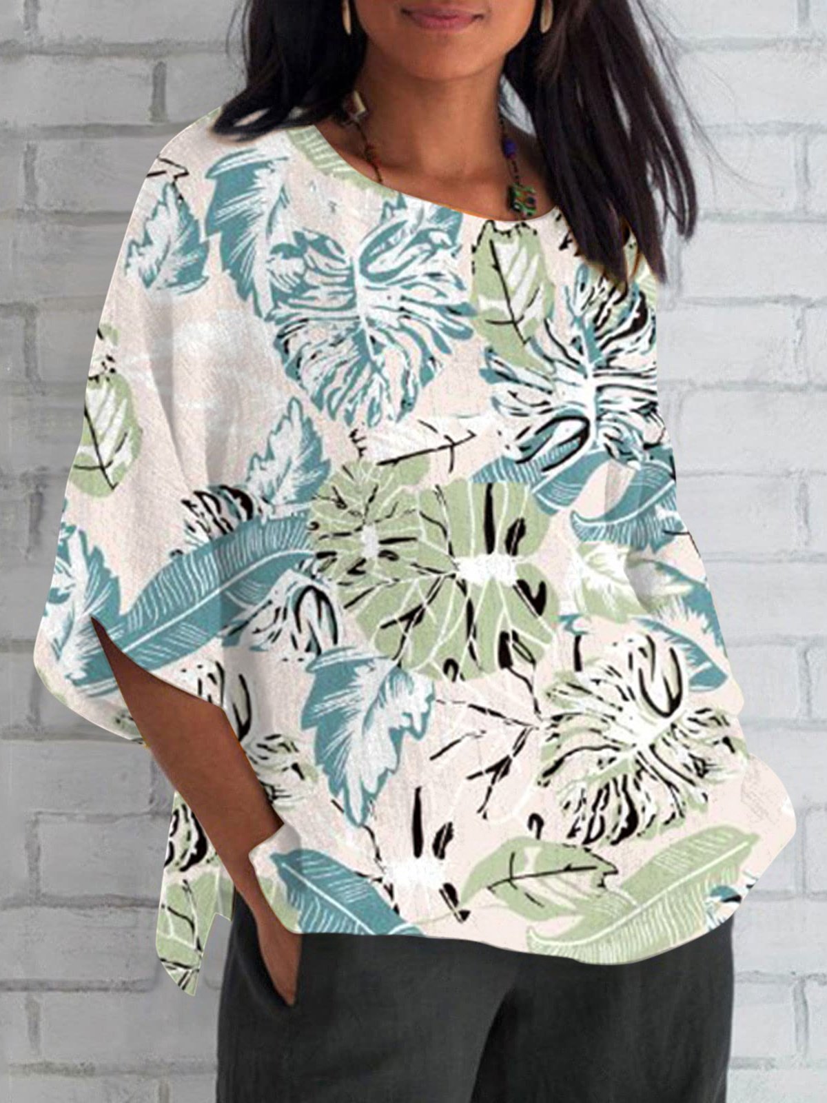Women's Short Sleeve T-shirt Summer Plain Printing V Neck Daily Going Out Casual Top