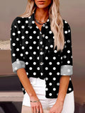 Geometric Shirt Collar Casual Shirt