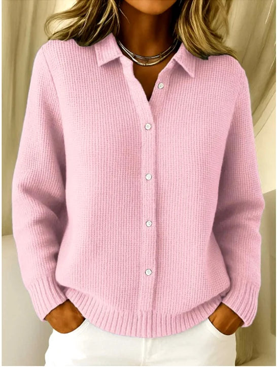 Women Casual Plain Daily Long Sleeve Cardigan