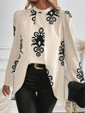 Ethnic Casual Crew Neck Shirt