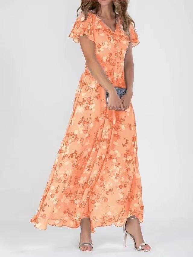 Elegant Floral Regular Fit Others Dress With No