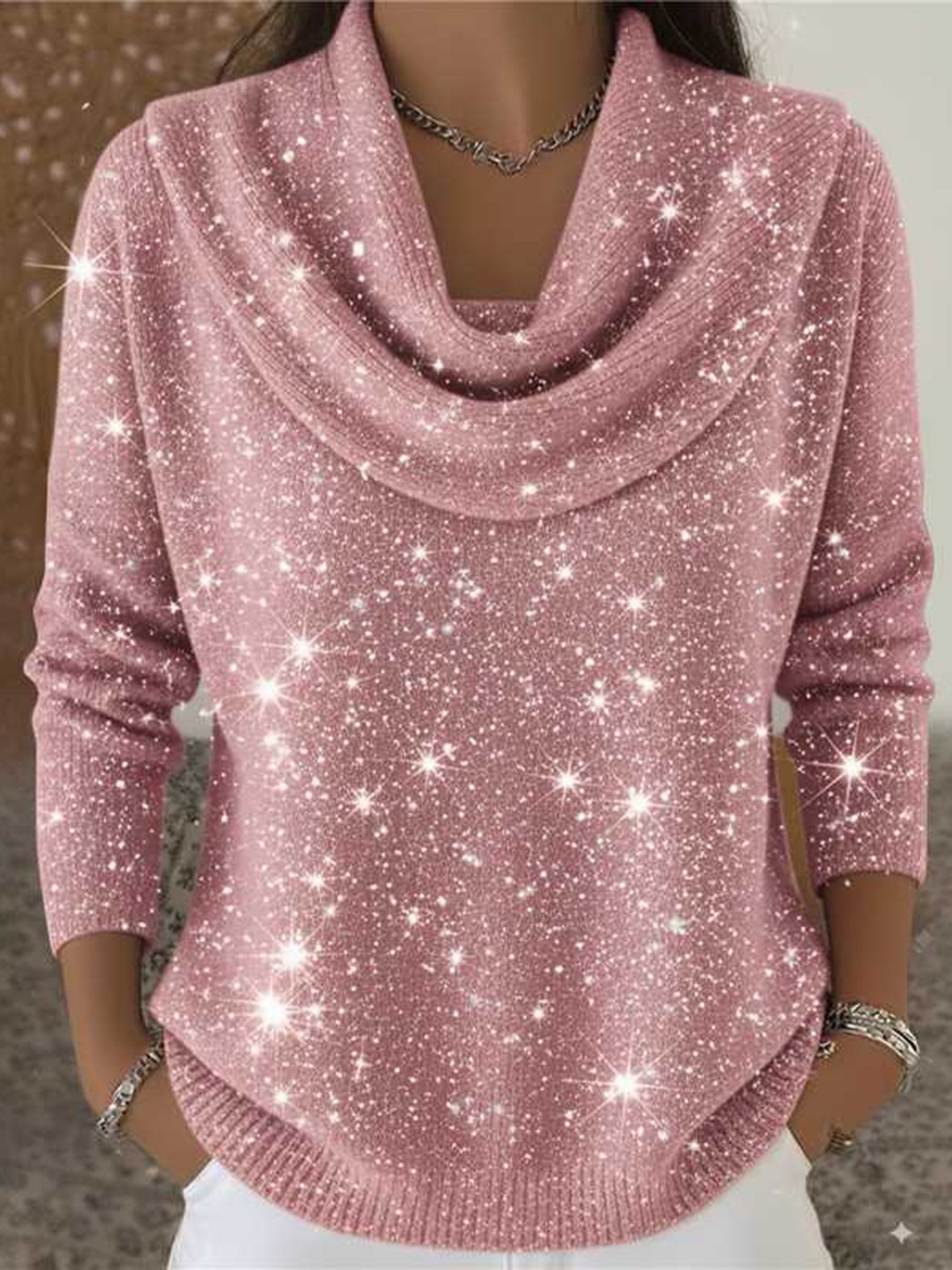 Crew Neck Casual Sweater