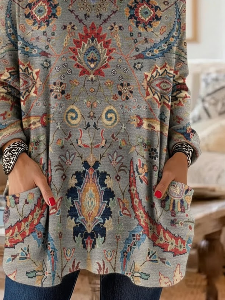 Printing Loose Vintage Hoodie