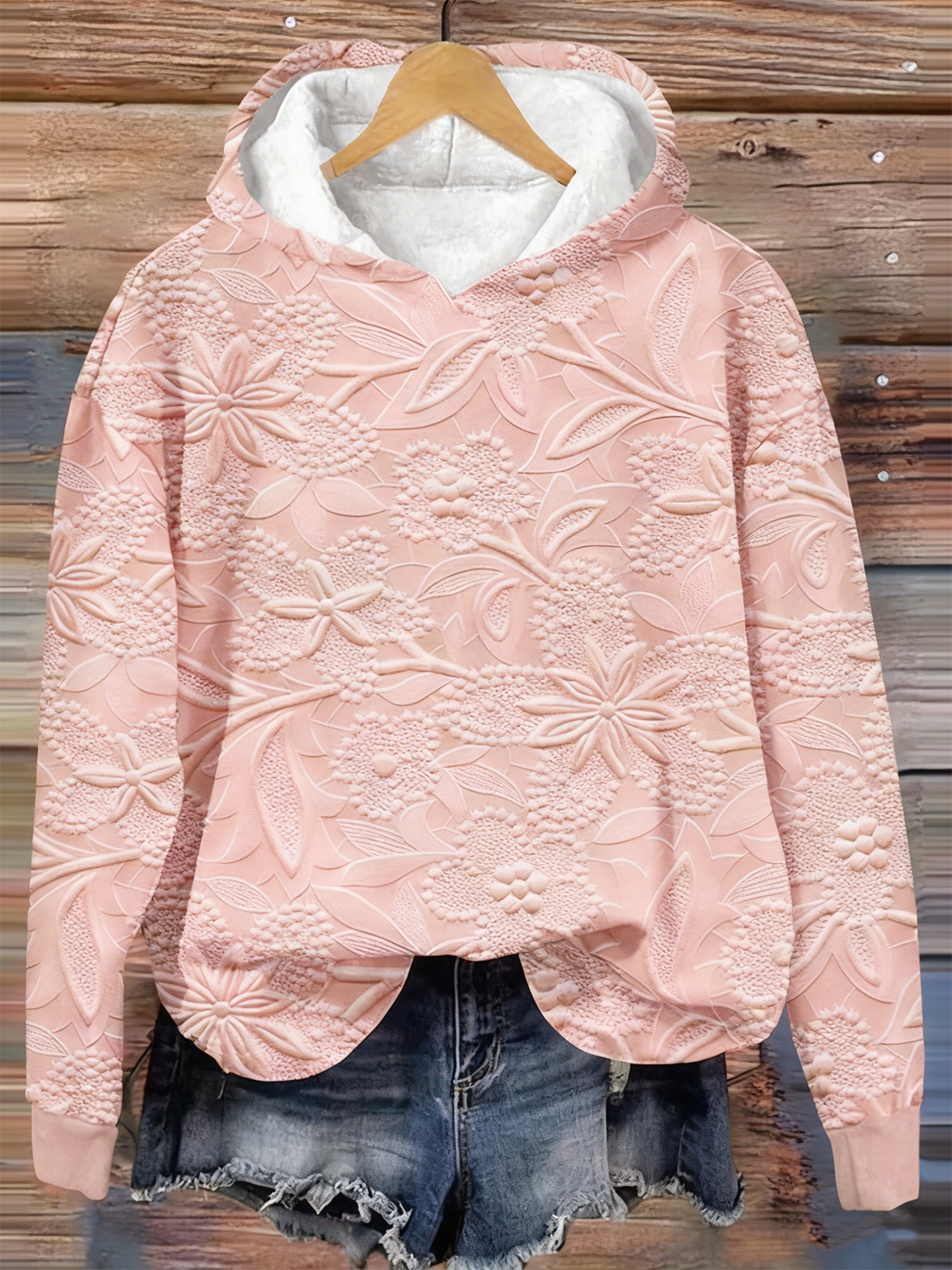 Casual Loose Cotton-Blend Hoodie