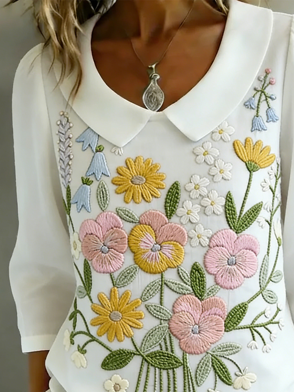 Shawl Collar Elegant Loose Shirt