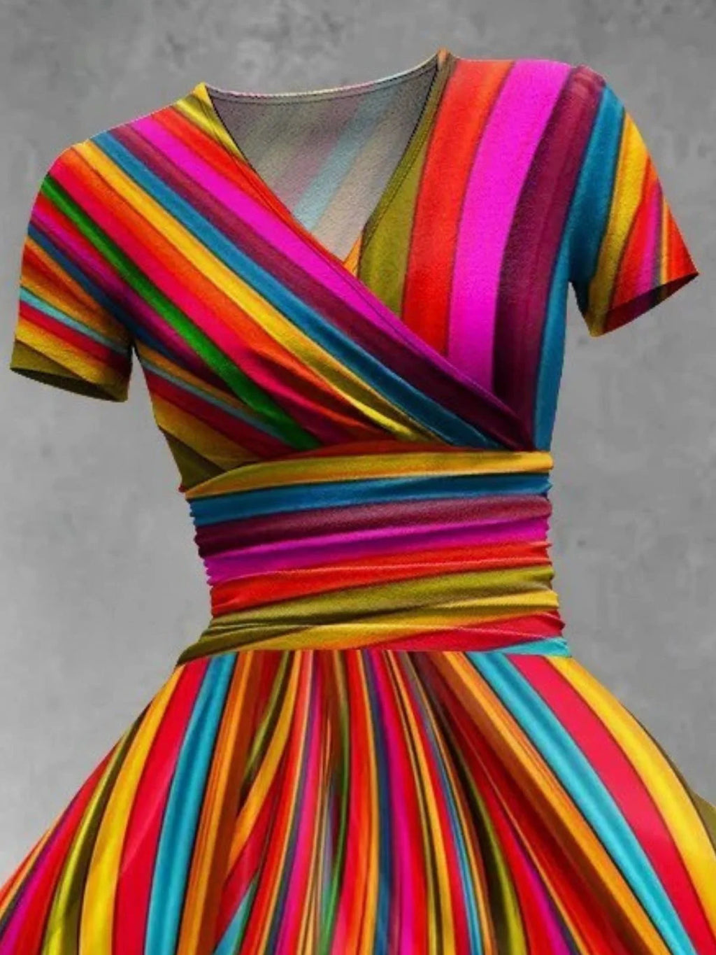 Regular Fit Vintage Dress With No