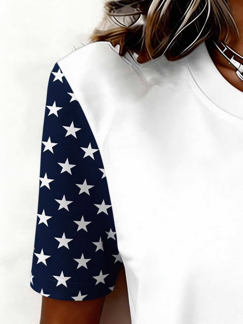 Cotton Casual Eagle Old Glory T-Shirt