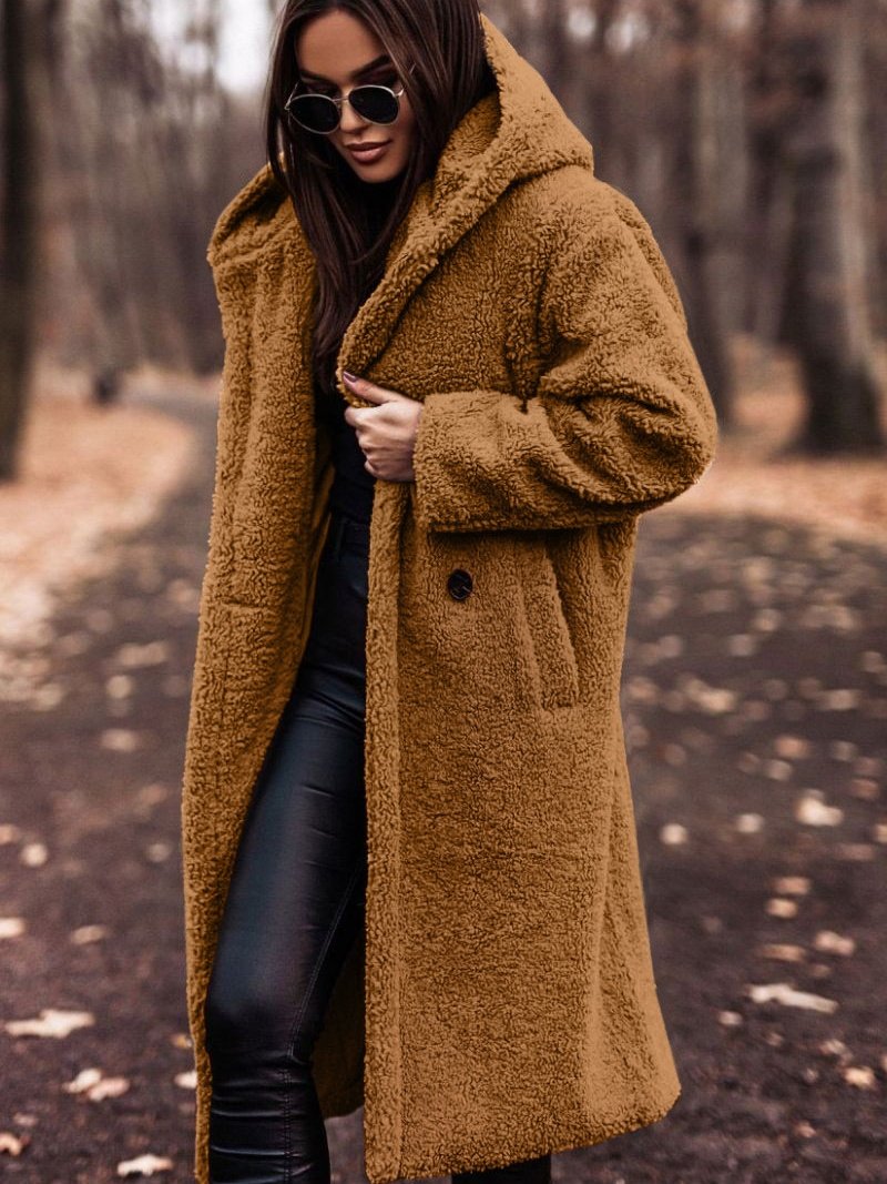 Plain Split Joint Lady Romance Coat