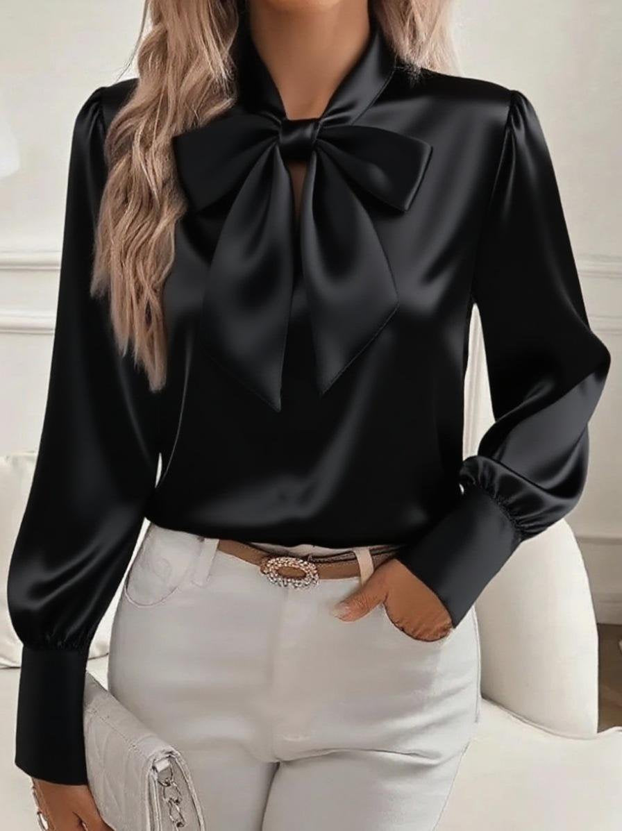 Others Plain Loose Elegant Shirt