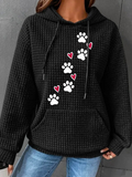Casual Heart/Cordate Loose Hoodie