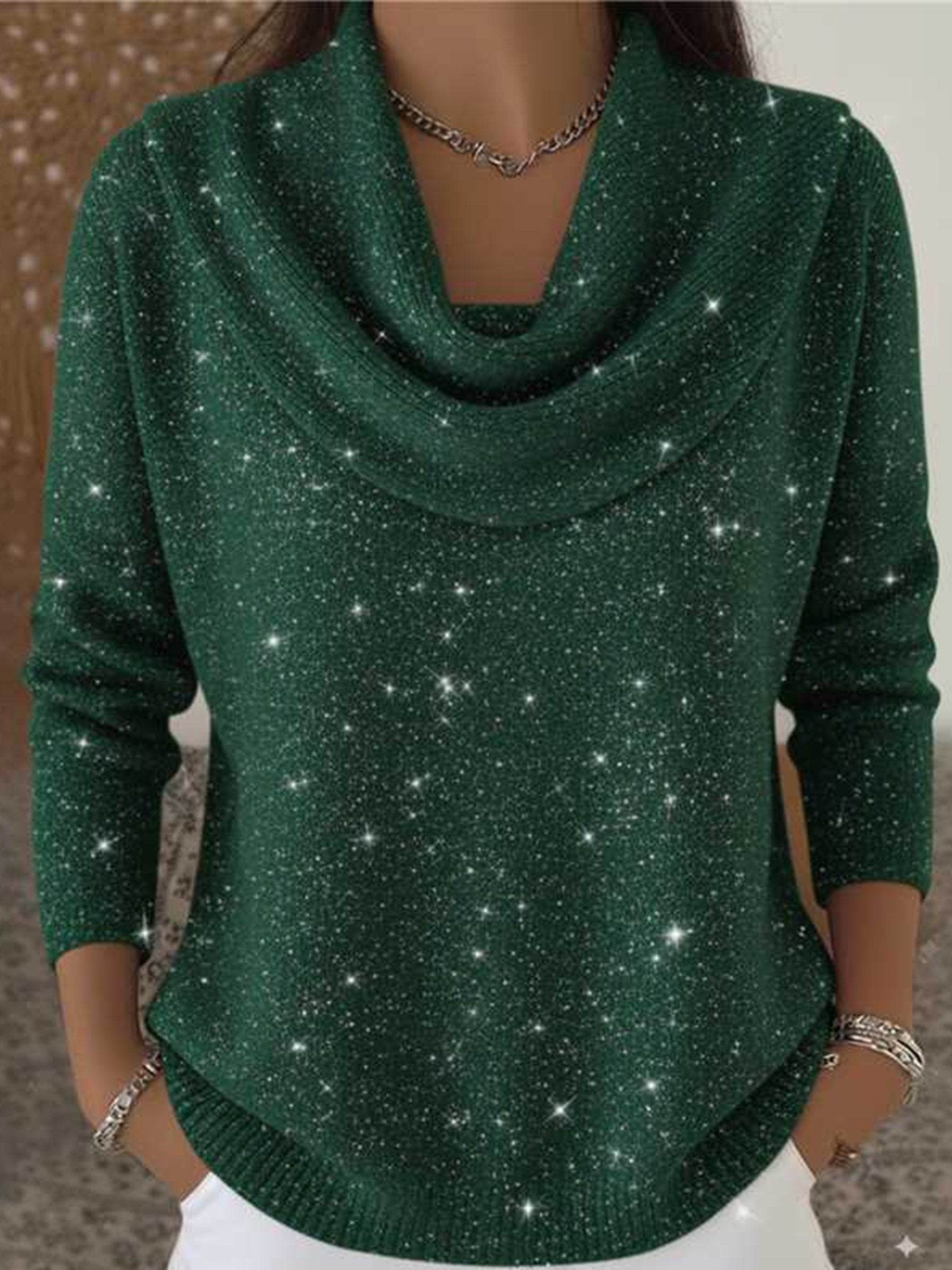 Crew Neck Casual Sweater