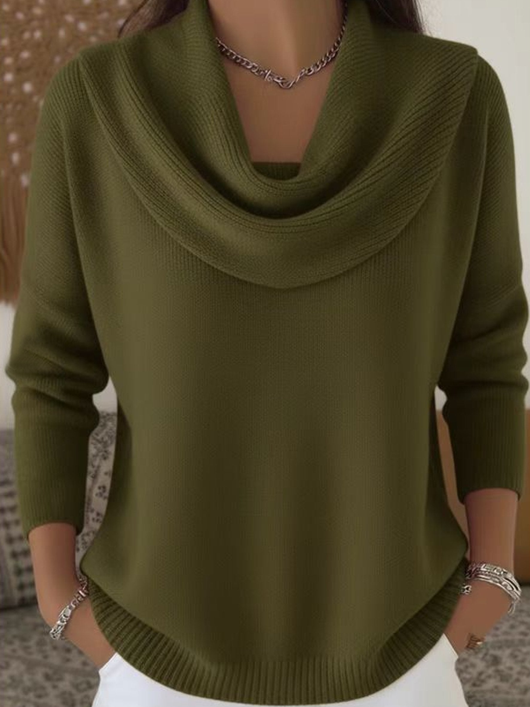 Crew Neck Casual Sweater