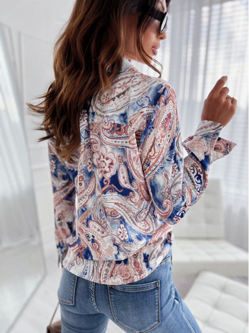 Women's Half Sleeve Shirt Summer Deep Blue Plain Split Joint Shirt Collar Daily Going Out Casual Top
