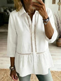 Others Cotton-Blend Loose Vintage Shirt