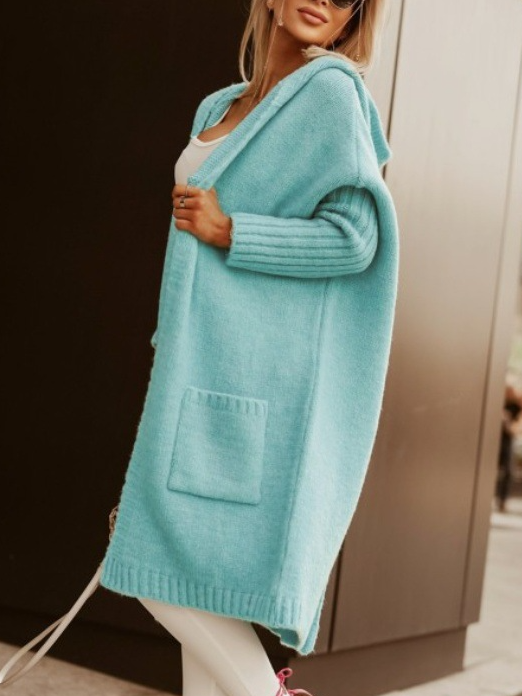 Casual Text Letters Cardigan