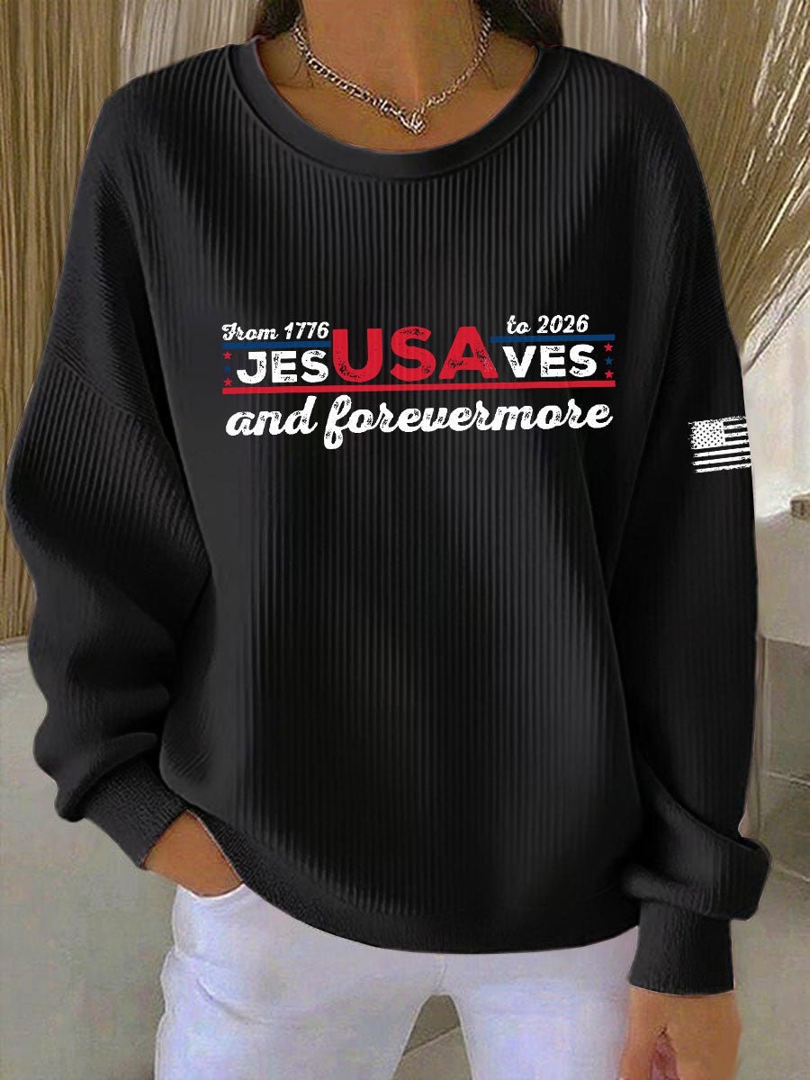 Women's 250 Printed Casual Sweatshirt
