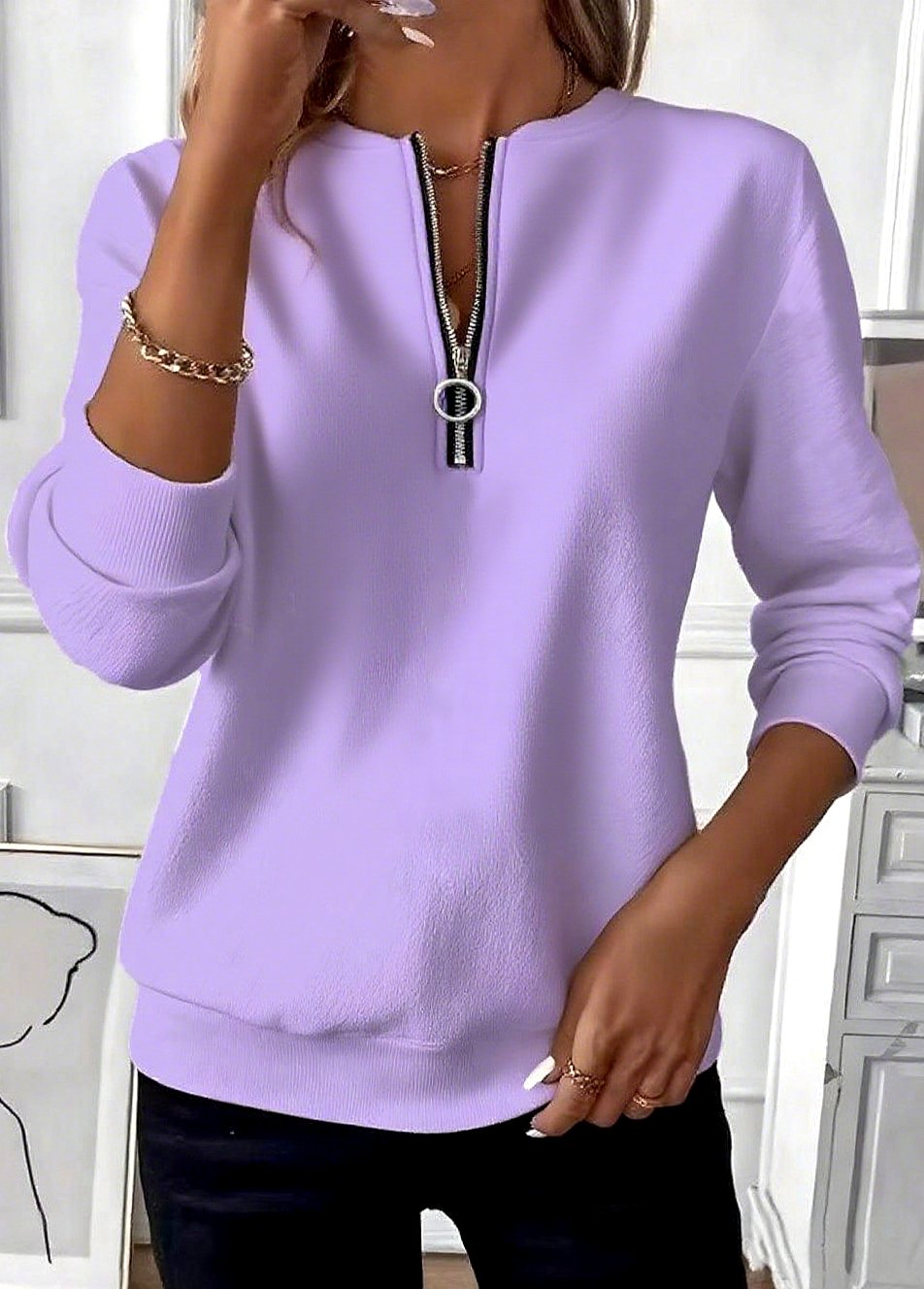 Casual Cotton Sweatshirt