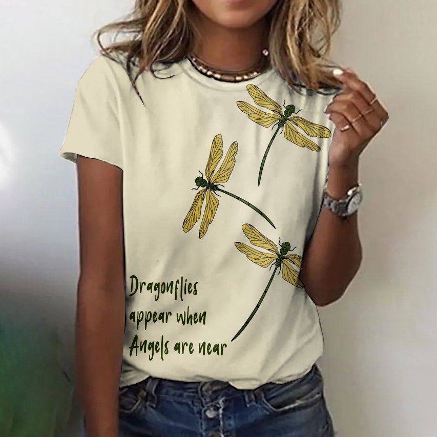 Animal Cotton Casual Crew Neck T-Shirt