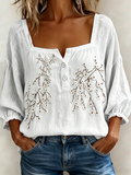 Elegant Loose Others Floral Shirt