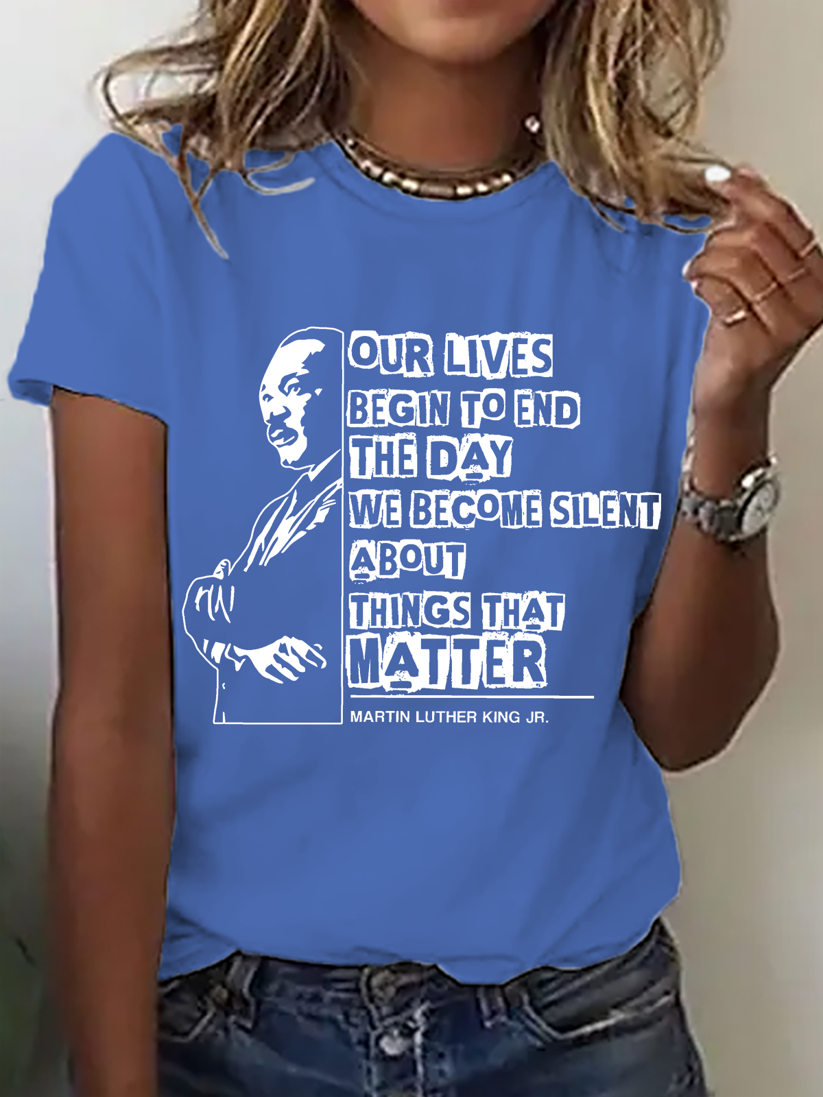 Martin Luther King Day Cotton T-Shirt