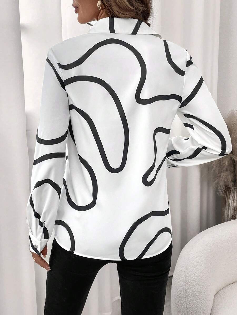 Loose Others Elegant Floral T-Shirt