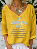 Loose Casual Jersey Letter Pattern T-Shirt