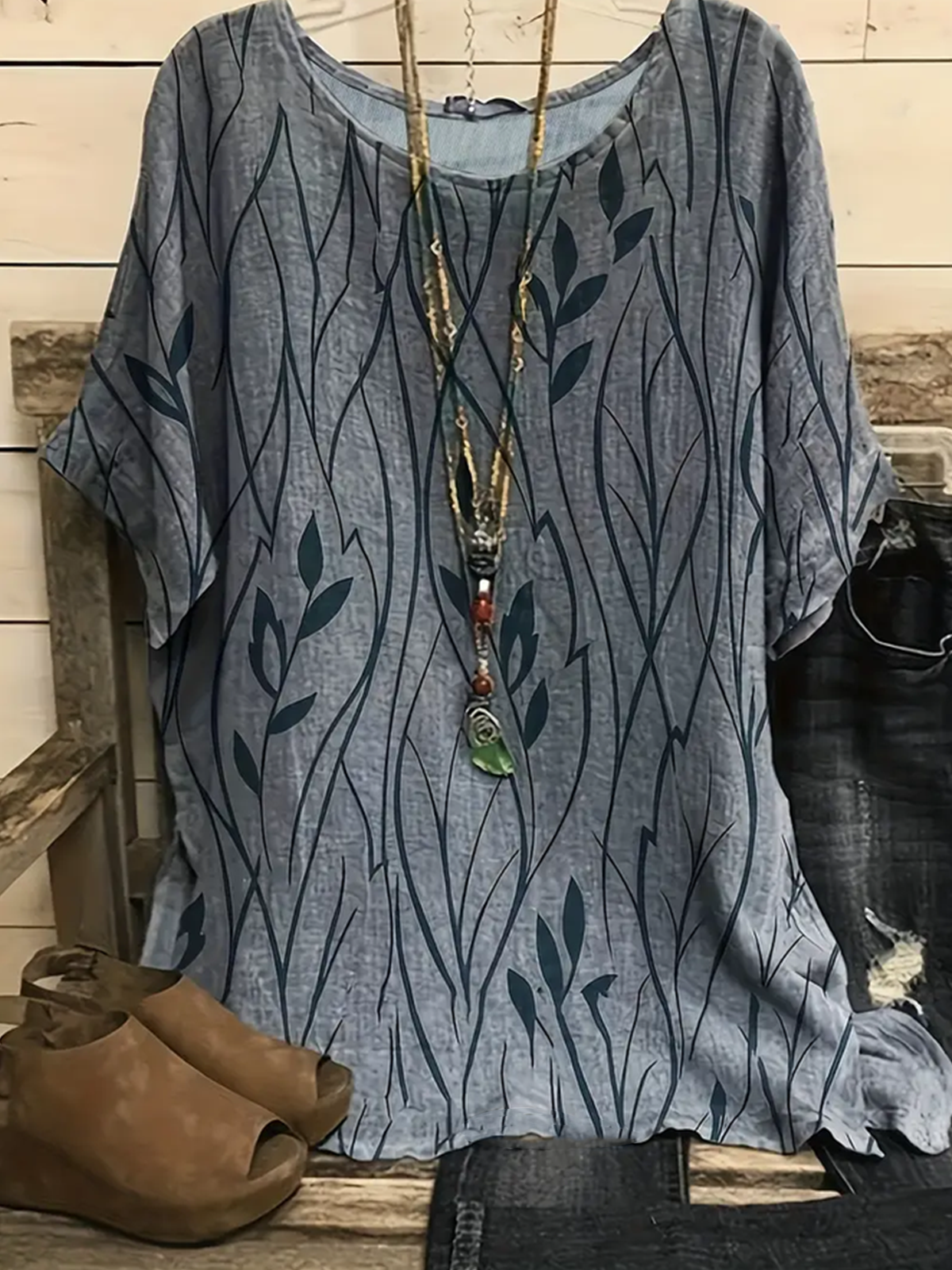 Vintage Plants Dolman Sleeve T-Shirt