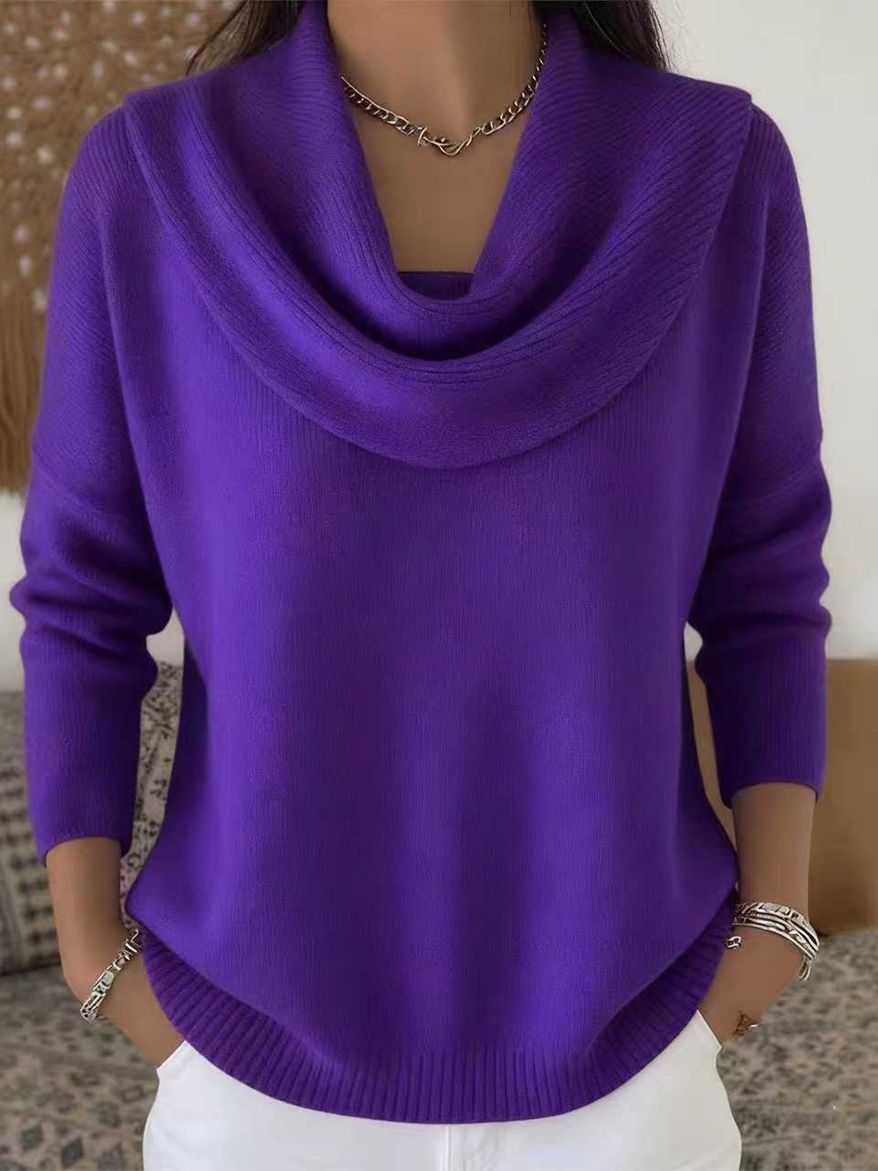 Crew Neck Casual Sweater