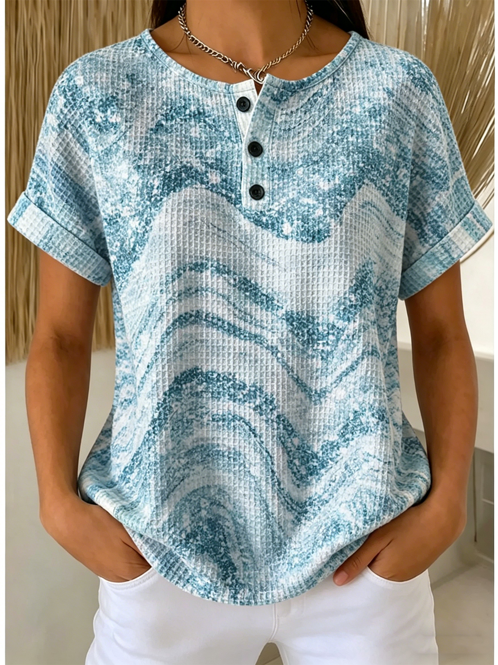 Chevron Others Loose Vintage T-Shirt