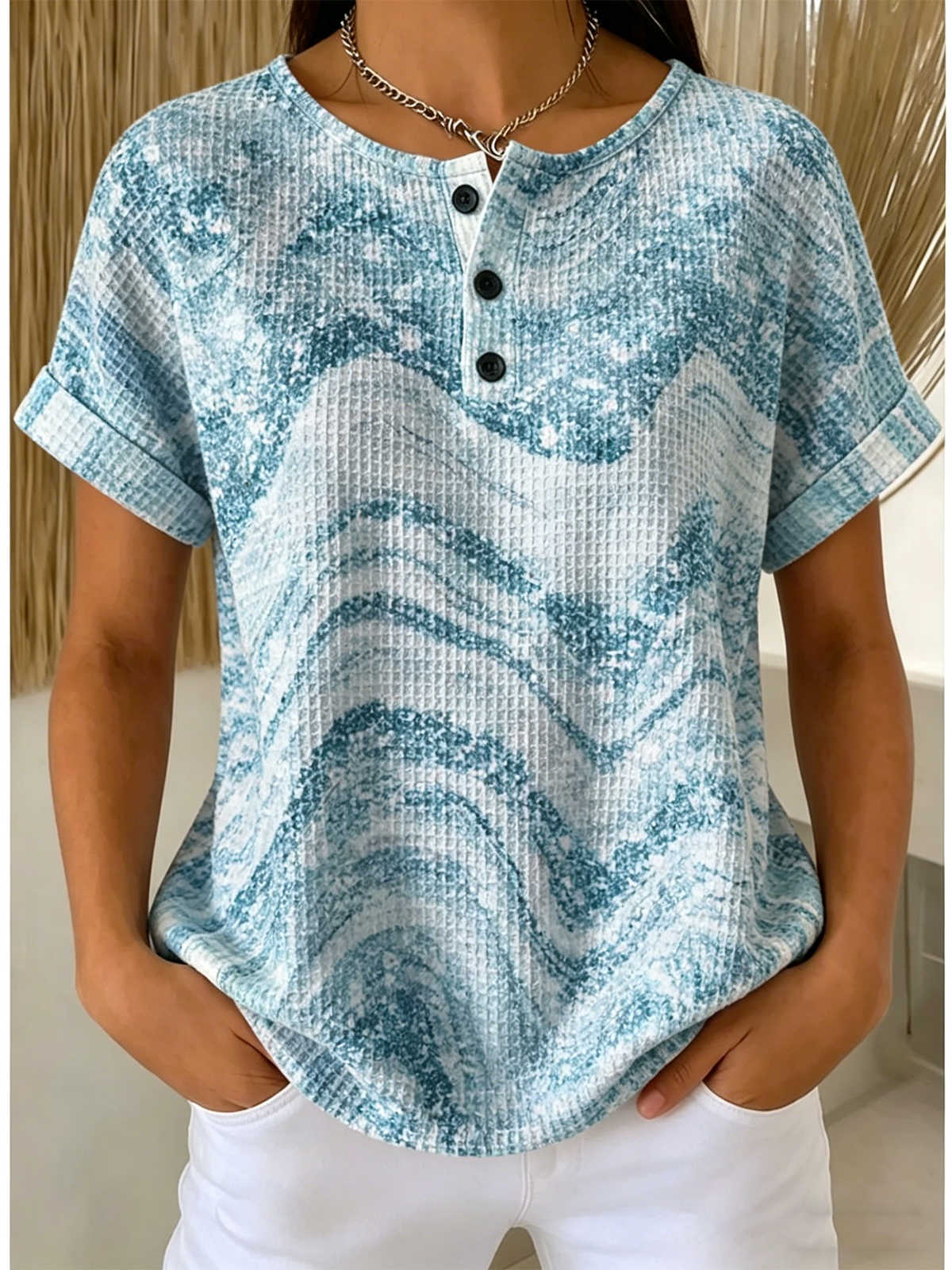 Chevron Others Loose Vintage T-Shirt