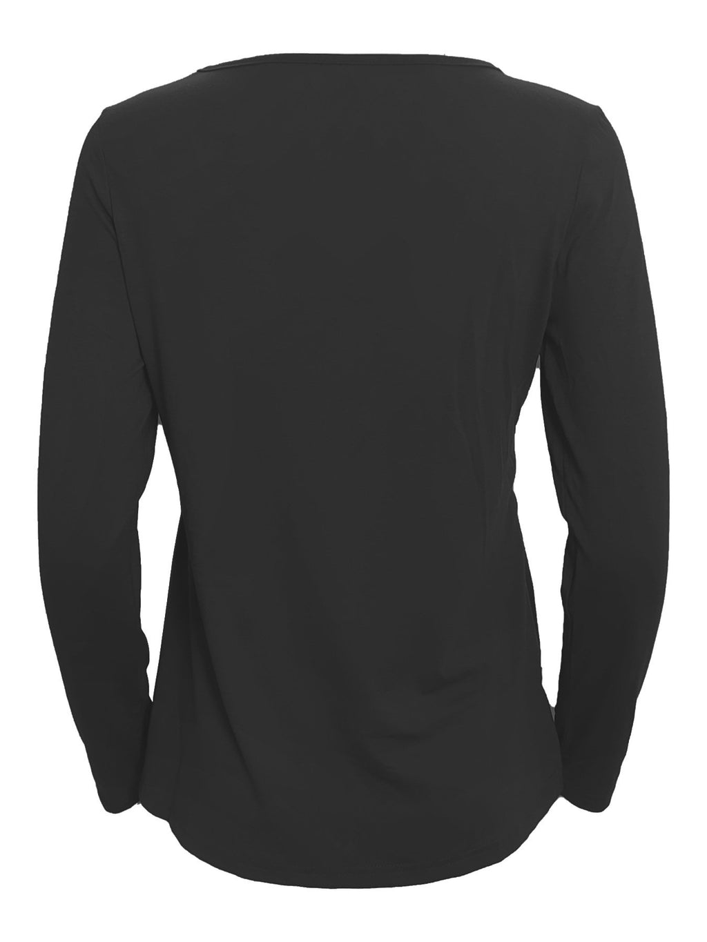 Elegant Commuting Slim Fit Three-Button Casual Solid Color Long-Sleeved Dress Top