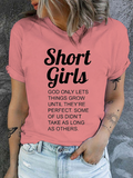 Cotton Short Girls Casual T-Shirt