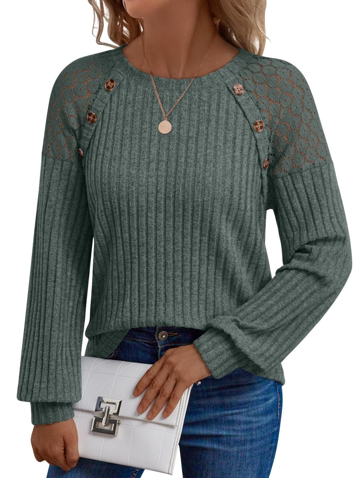 Loose Elegant Cotton-Blend Plain T-Shirt